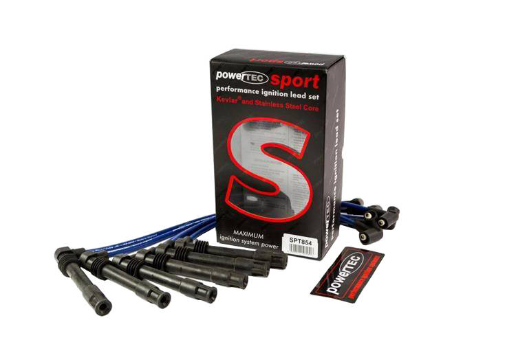PowerTEC uždegimo laidai AUDI A6 A8 SKODA SUPERB 2.4-2.8L V6 94-04 RED
