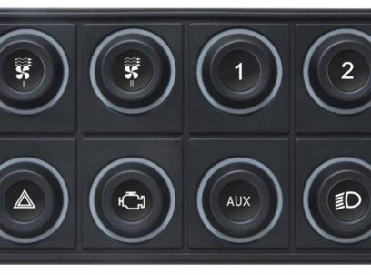 Ecumaster CAN BUS KLAVIATŪRA – 8 pozicijų RGB