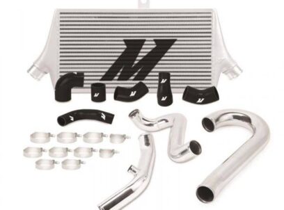 Mishimoto tarpinis aušintuvas Mitsubishi Lancer Evolution 7 8 9 2001-2007 juodas + vamzdžių komplektas