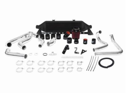 Mishimoto tarpinis aušintuvas Subaru WRX 2008-2014 priekinio tvirtinimo juodas + vamzdžių komplektas