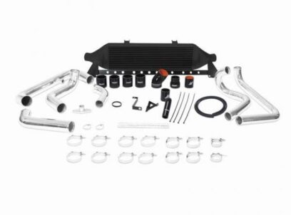 Mishimoto tarpinis aušintuvas Subaru WRX 2008-2014 priekinio tvirtinimo juodas + vamzdžių komplektas