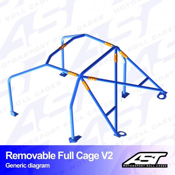 Roll Cage VW Beetle (Mk1) 2 durų hečbekas NUimamas FULL CAGE V2