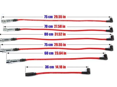 PowerTEC uždegimo laidai AUDI 90 100 200 A6 COUPE VW T4 83-95 MĖLYNA