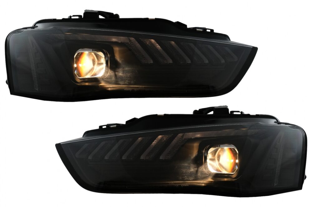 LED DRL priekinių žibintų komplektas Audi A4 B8.5 Facelift (2012-2015) - Image 4