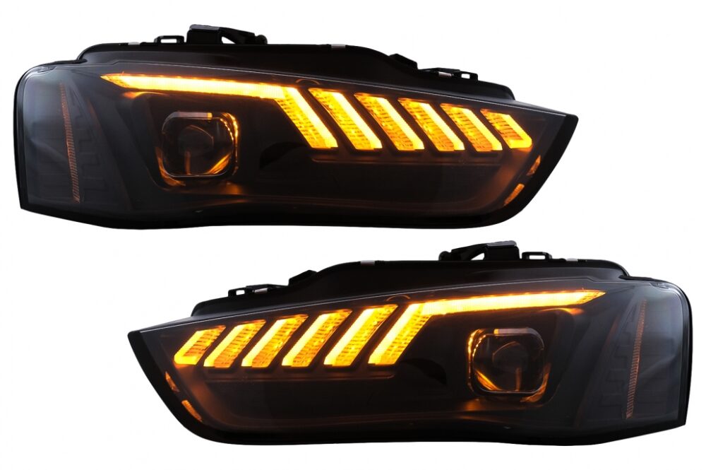 LED DRL priekinių žibintų komplektas Audi A4 B8.5 Facelift (2012-2015) - Image 5