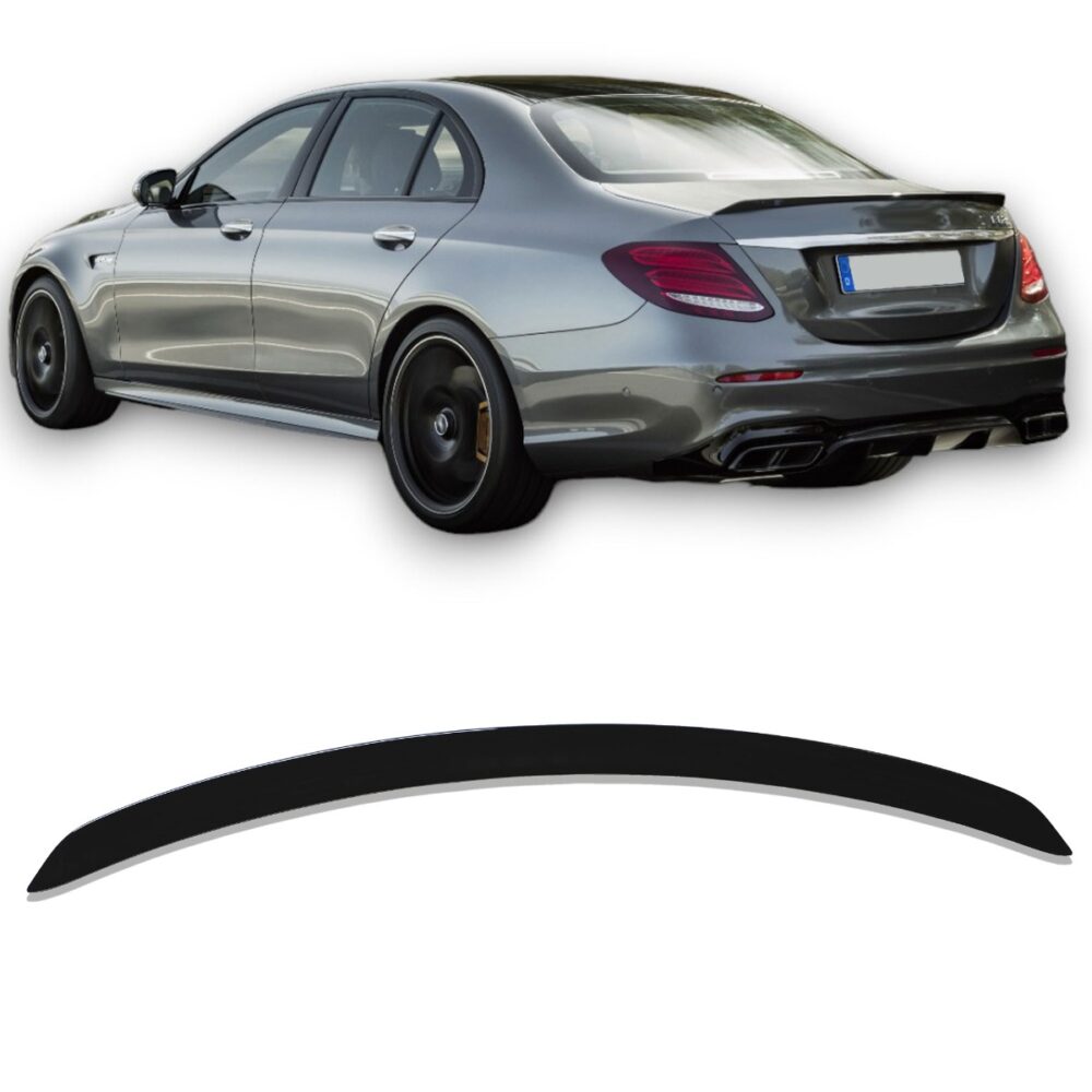 Galinio dangčio spoileris Mercedes-Benz W213 E-Class 2016-2022 (Juodas blizgus)