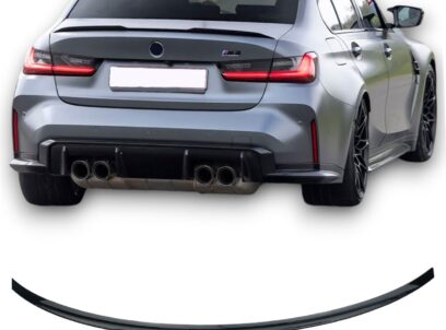 Galinio dangčio spoileris BMW 3 Serijos sedanui G20 Juodas blizgus